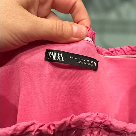 Zara Vibrant Pink Ruffle Dress - Picture 5 of 6
